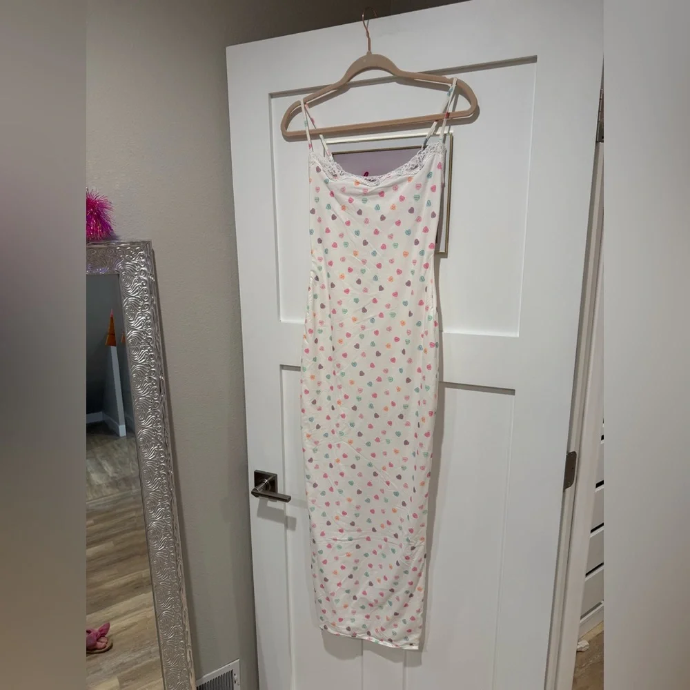 SKIMS | Dresses | Skims Valentines Fits Everybody Lace Long Slip Dress In Candy Heart Print | Poshmark SKIMS | Dresses | Skims Valentines Fits Everybody Lace Long Slip Dress In Candy Heart Print | Poshmark